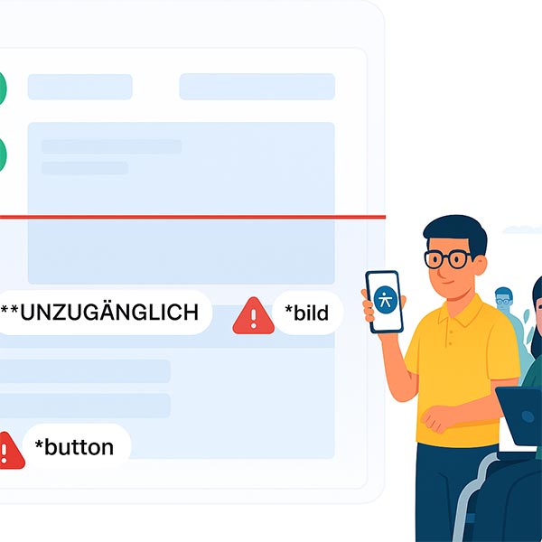Websites, Apps und digitale Inhalte so gestalten, dass jeder sie nutzen kann.