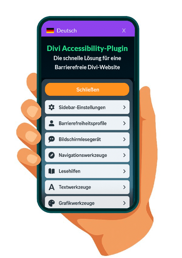 Darstellung Funktionsvielfalt zur digitaler Barrierefreiheit